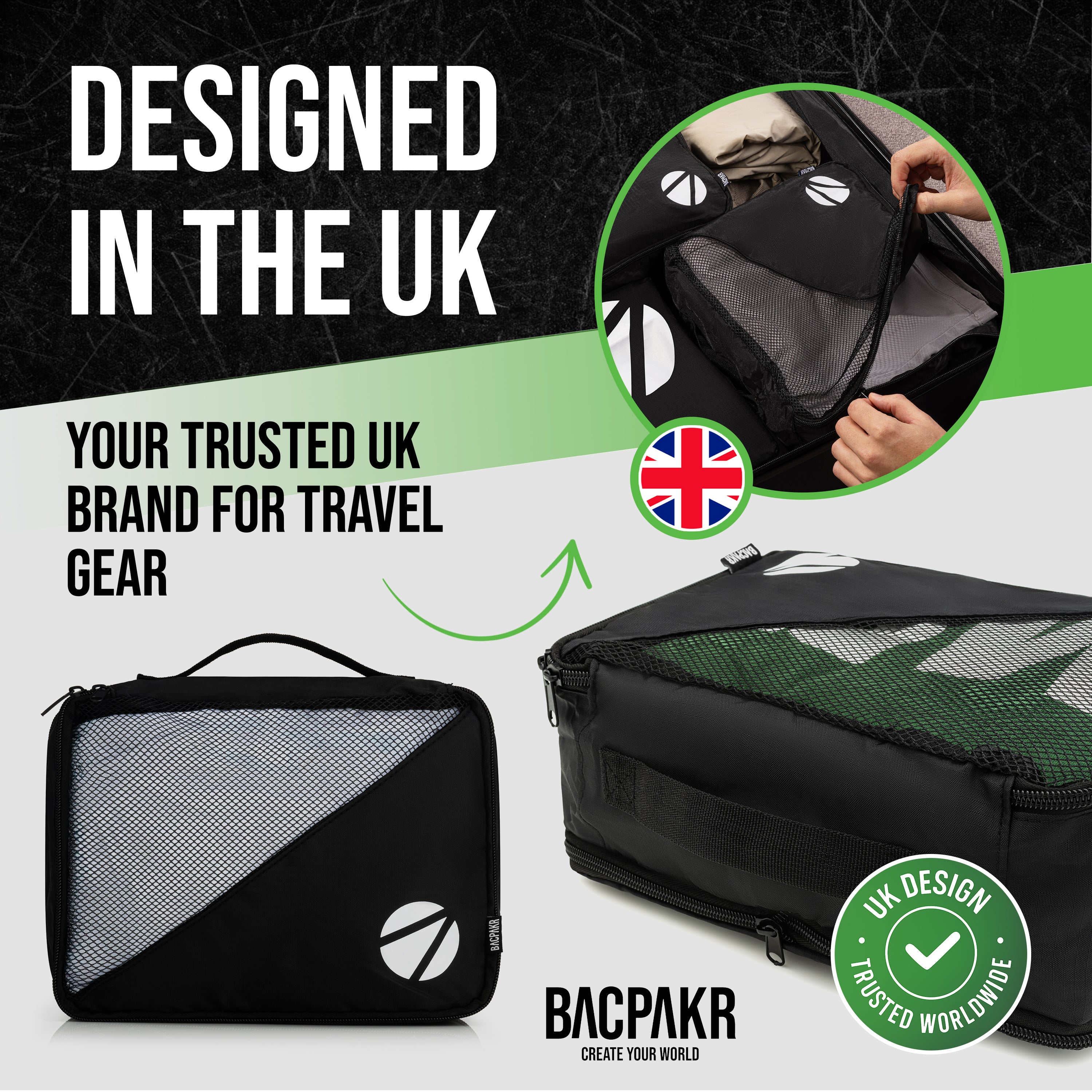BACPAKR™ Ultra-Durable Compression Cubes